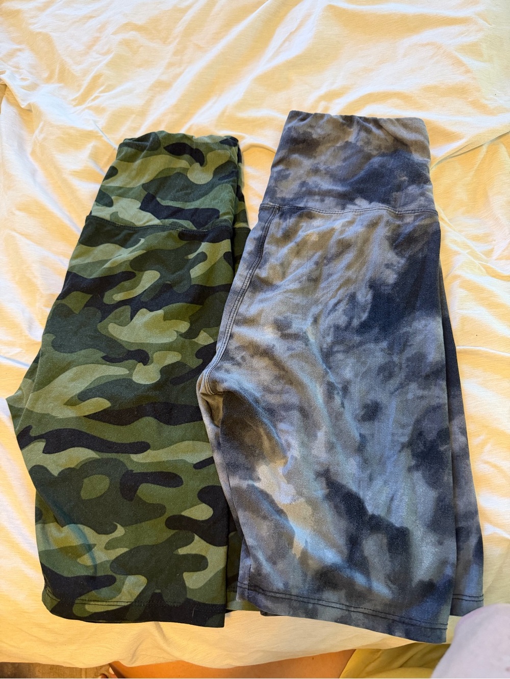 Camo & Tie-Dye Active Shorts